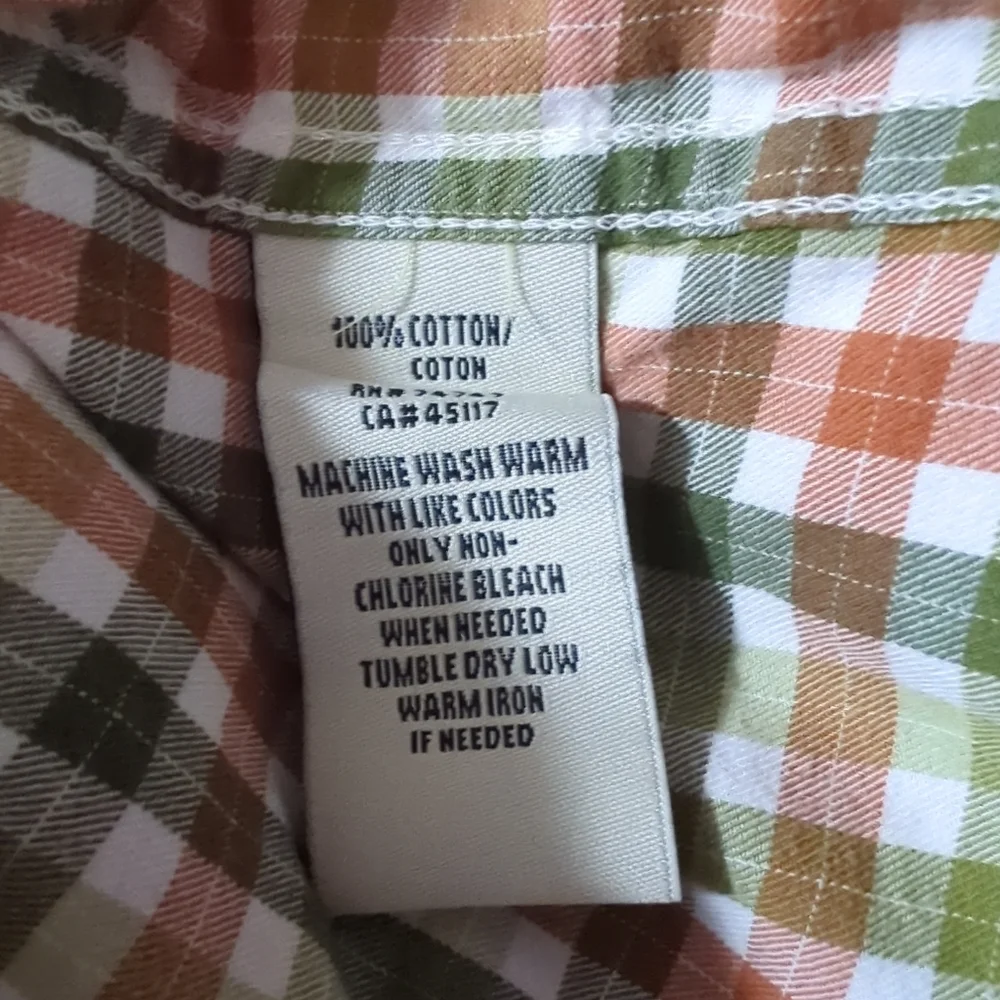 Bob Timberlake Men's All Cotton Oxford Classic Fit Plaid Long Sleeve Shirt Med